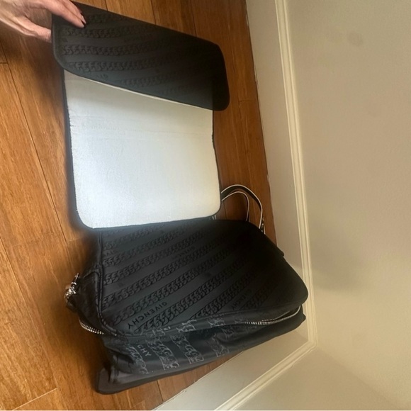 Givenchy Black diaper bag with logo